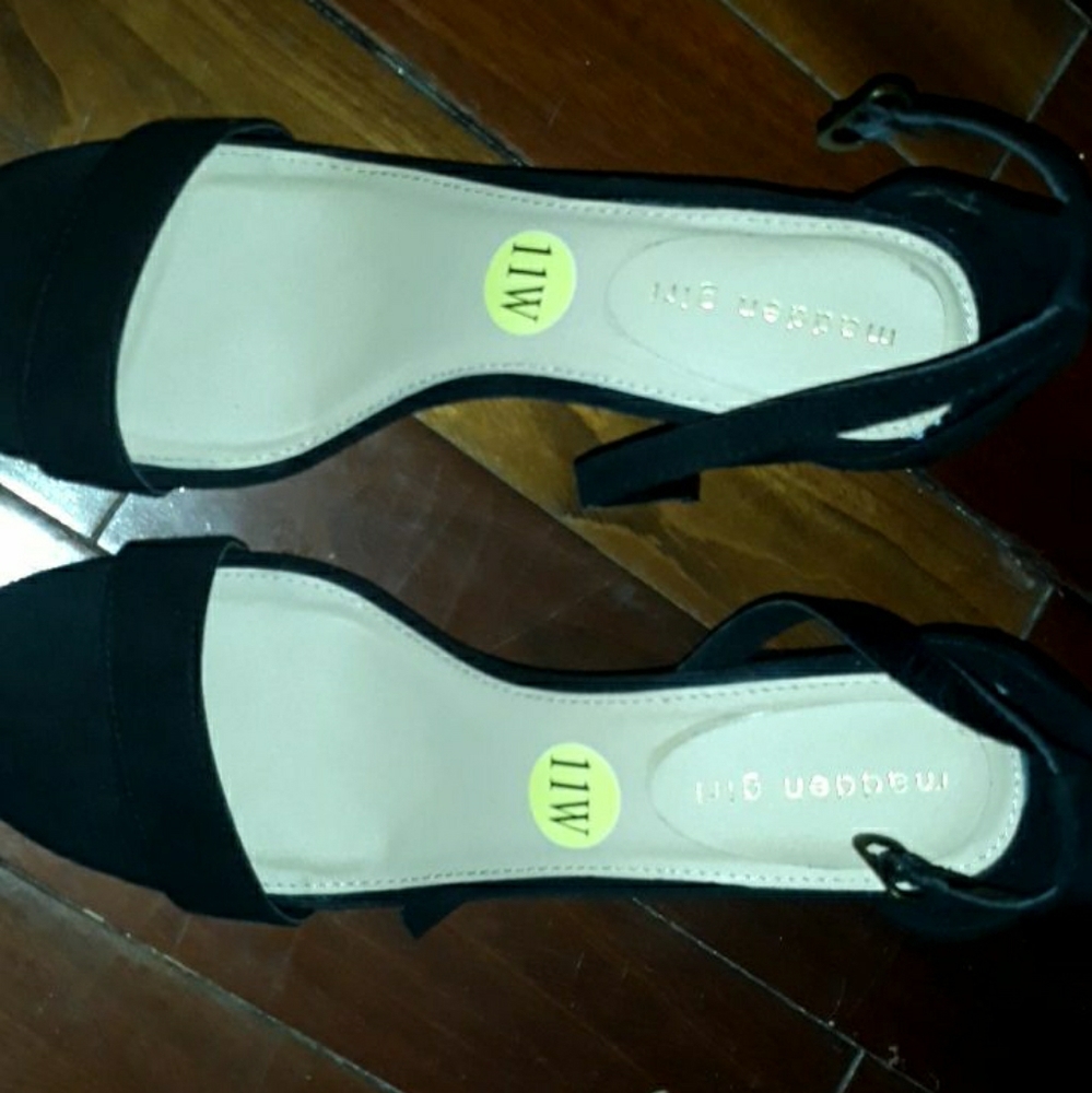 Black Madden Girl Heels, Worn Once